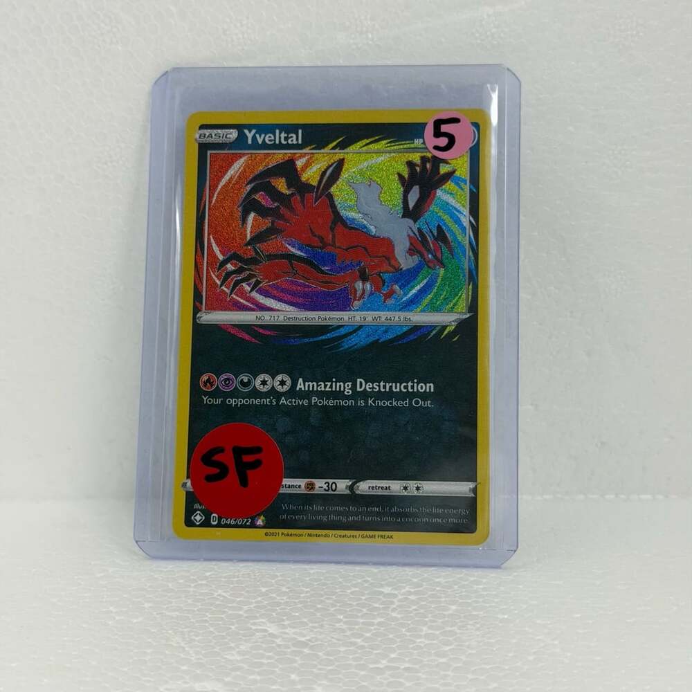 Pokemon TCG Yveltal 046/072 Holo Amazing Rare Shining Fates